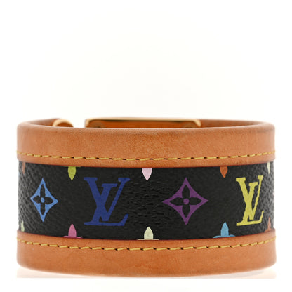 Louis Vuitton Monogram Multicolor M Lock Bracelet Black 3 of 7