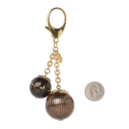 Louis Vuitton Mini Lin Croisette Bag Charm Brown 2 of 4