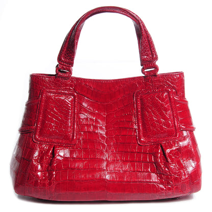 Nancy Gonzalez Crocodile Tote Red 1 of 7
