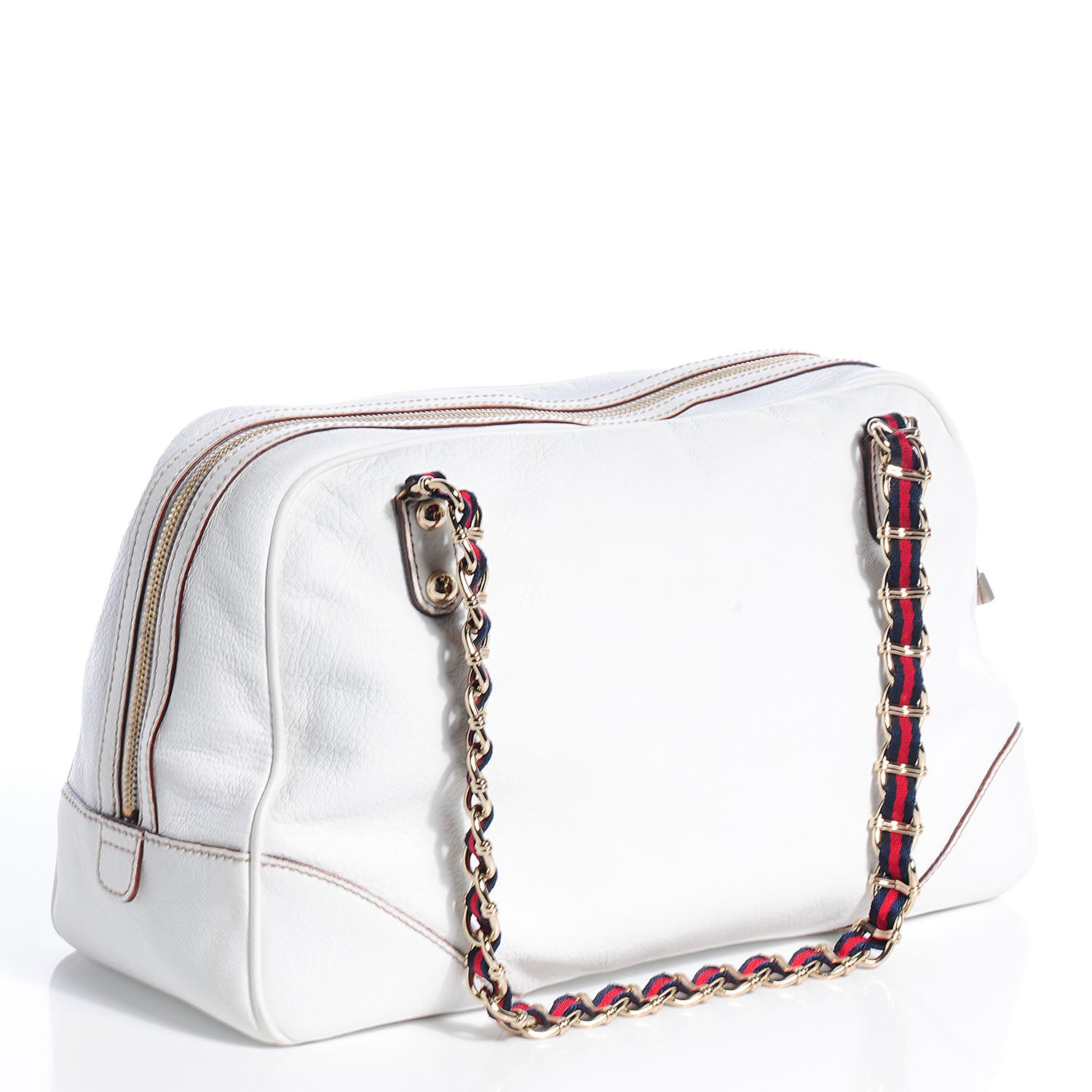Gucci Leather Capri Large Bowler White 3 of 8