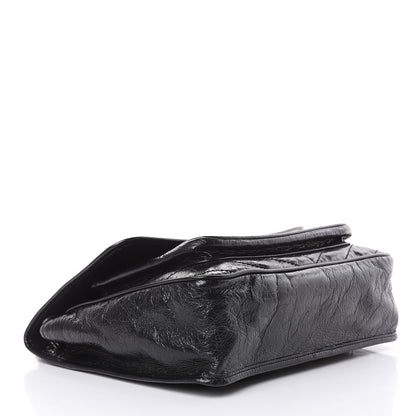 Saint Laurent Crinkled Calfskin Matelasse Monogram Large Niki Chain Satchel Black 4 of 13