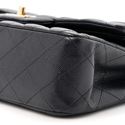 Chanel Caviar Quilted Small Double Flap Navy 10 of 10