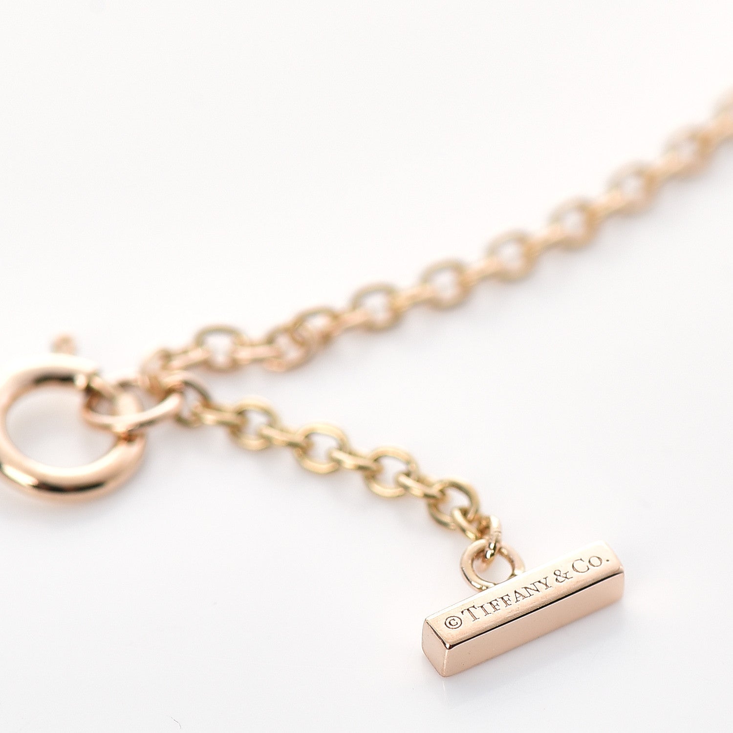 Tiffany 18K Rose Gold T Smile Bracelet 5 of 7