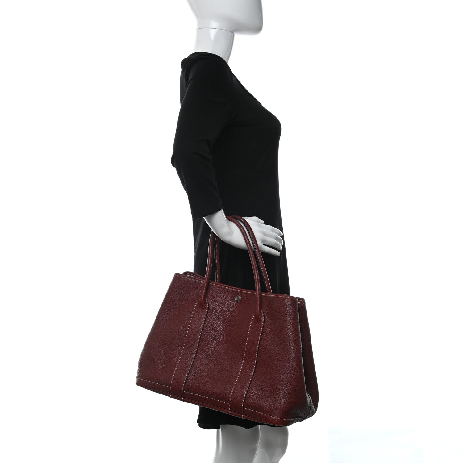 Hermes Negonda Garden Party Tote 36 MM Rouge H 2 of 10