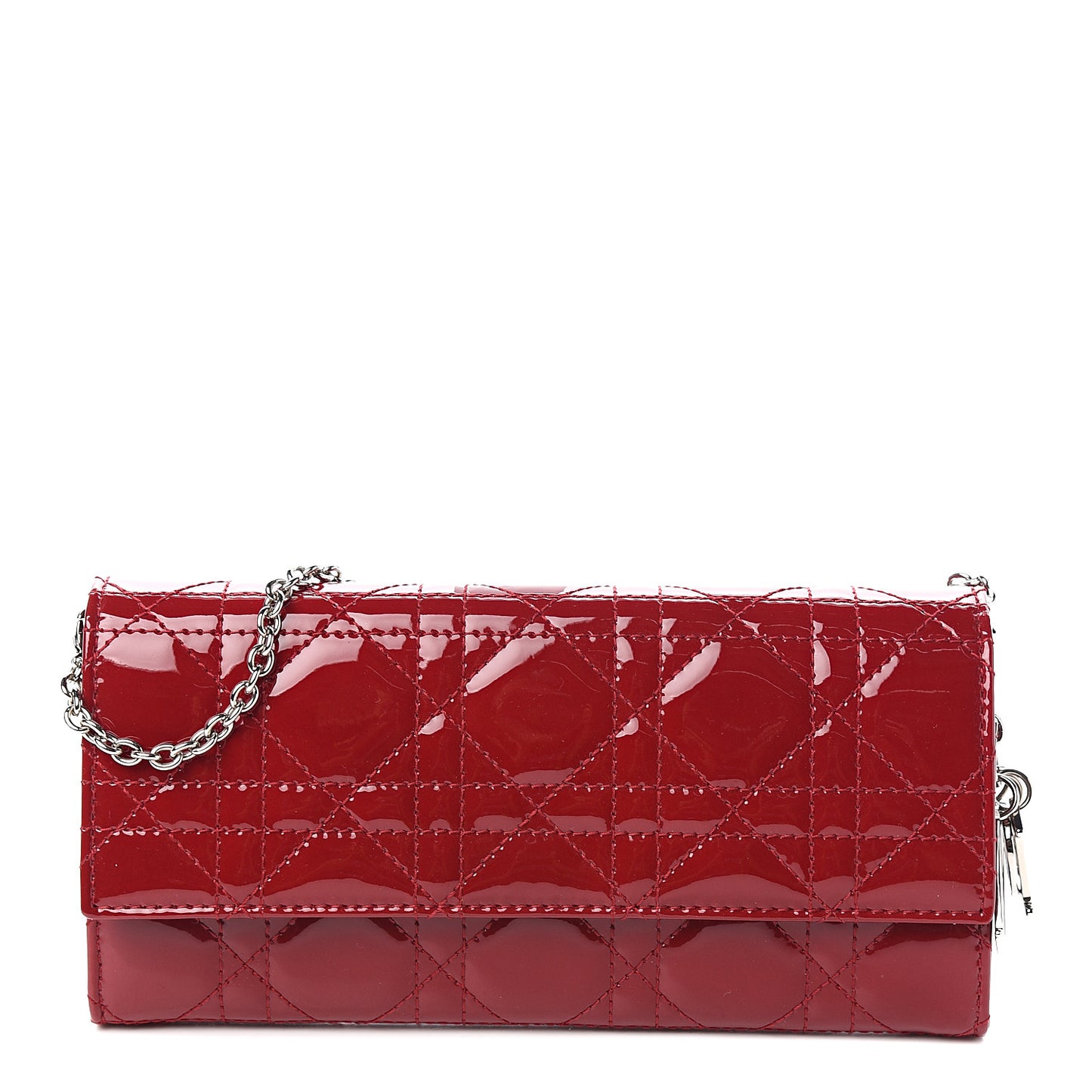 Patent Cannage Rendezvous Chain Wallet Red