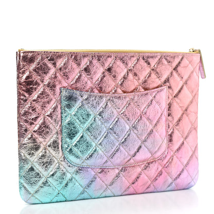 Chanel Metallic Goatskin Quilted Medium 2.55 Reissue Cosmetic Case Multicolor 3 of 7