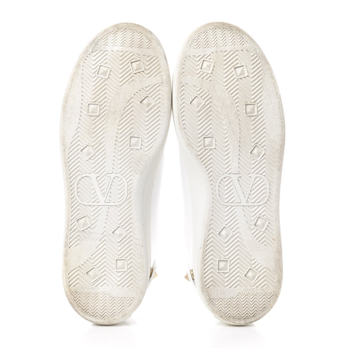 Calfskin Womens Backnet Sneakers 37.5 White