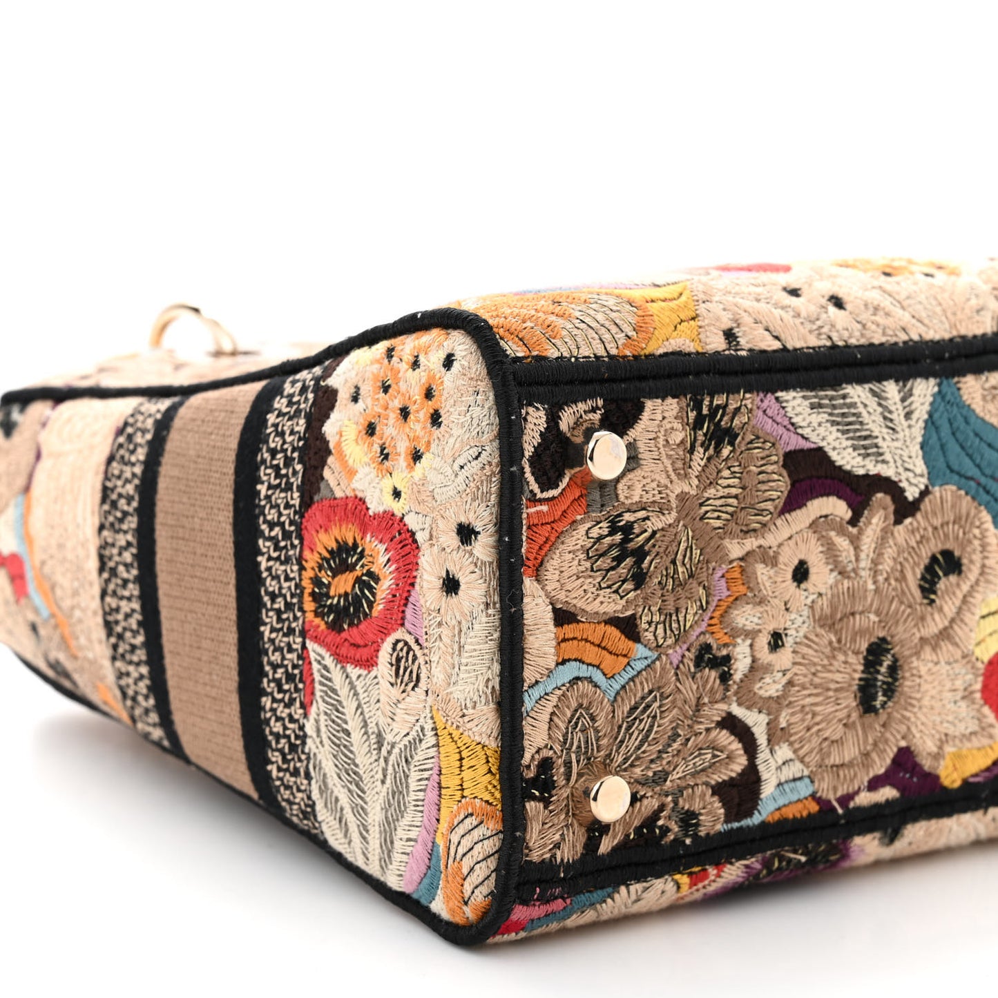 Canvas Constellation Embroidered Medium Lady D-Lite Latte Multicolor