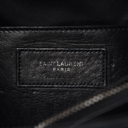 Saint Laurent Sheepskin Matelasse Chevron Monogram Large College Satchel Black 8 of 13