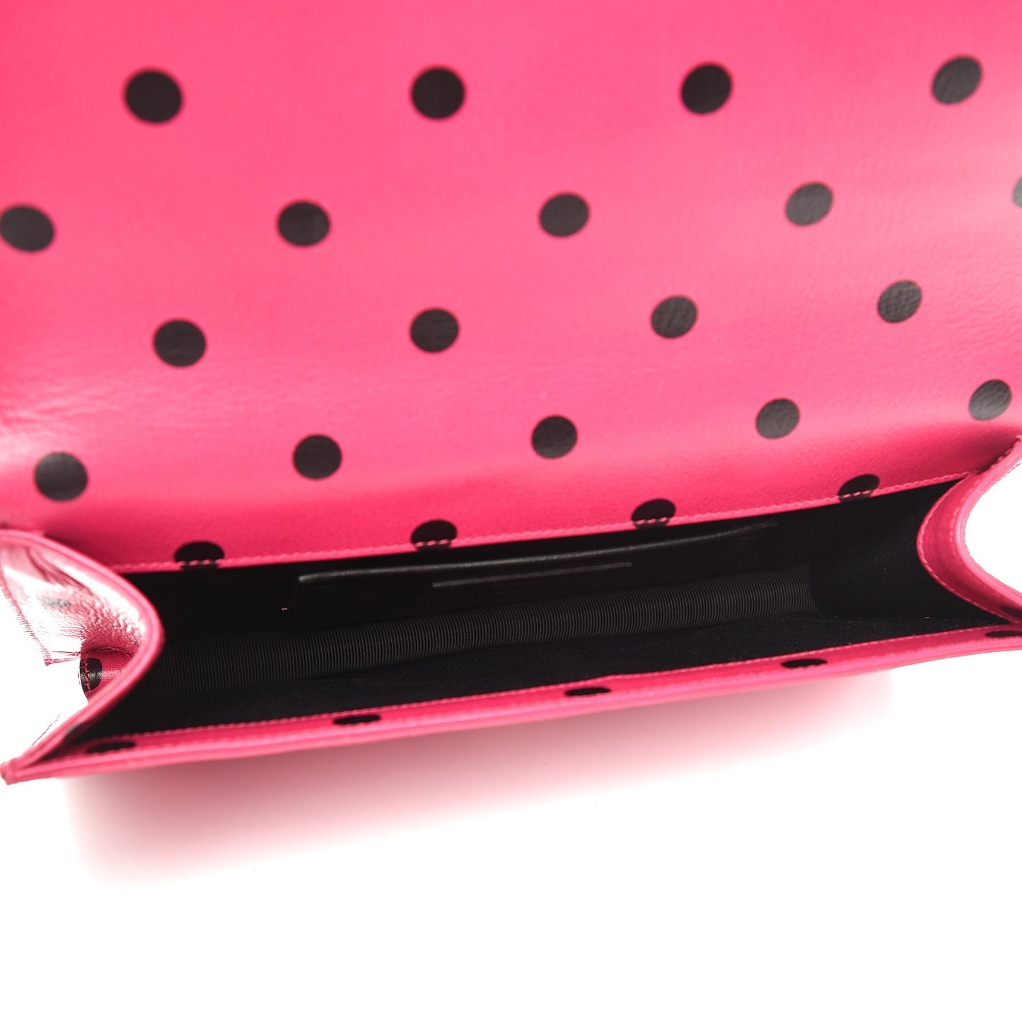 Calfskin Polka Dots Classic Monogram Clutch Pink