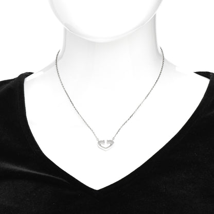Cartier 18K White Gold Medium Hearts and Symbols Necklace 2 of 4