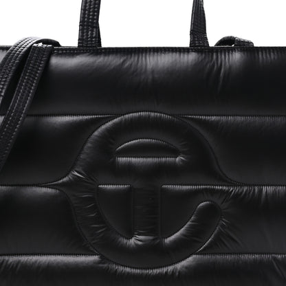Telfar Nylon Medium Puff Shopping Bag Black 7 of 10