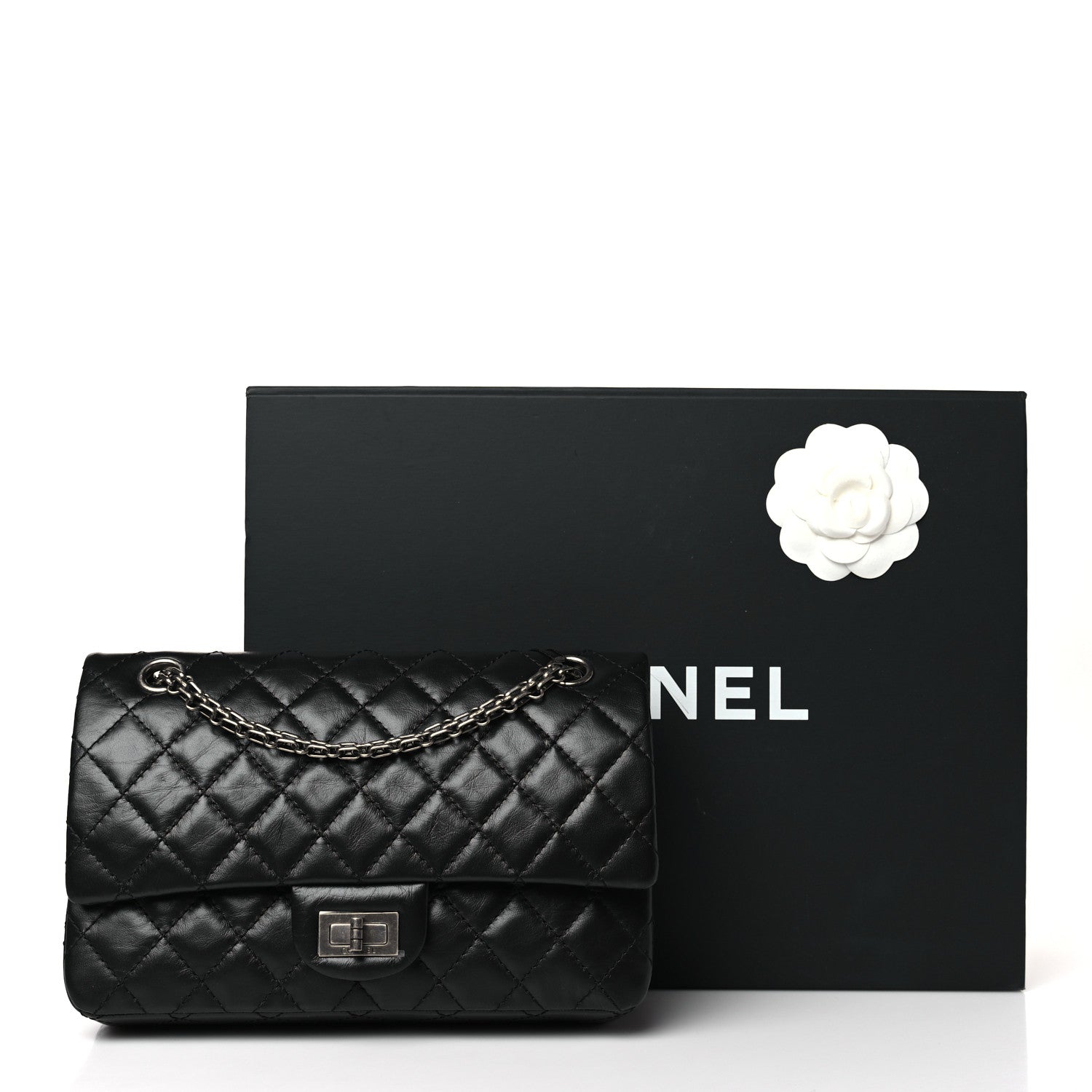 Chanel Aged Calfskin Quilted 2.55 Reissue 225 Flap Black 10 of 10