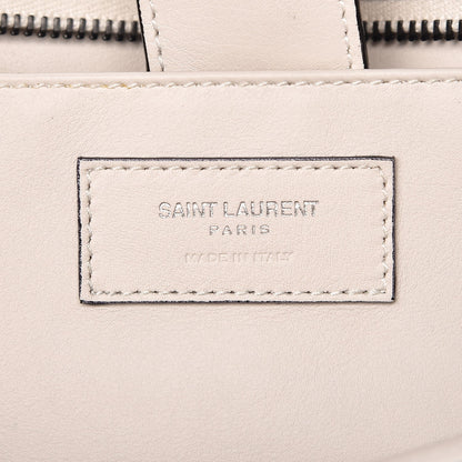 Saint Laurent Smooth Calfskin Baby Monogram Downtown Cabas Porcellana 6 of 9