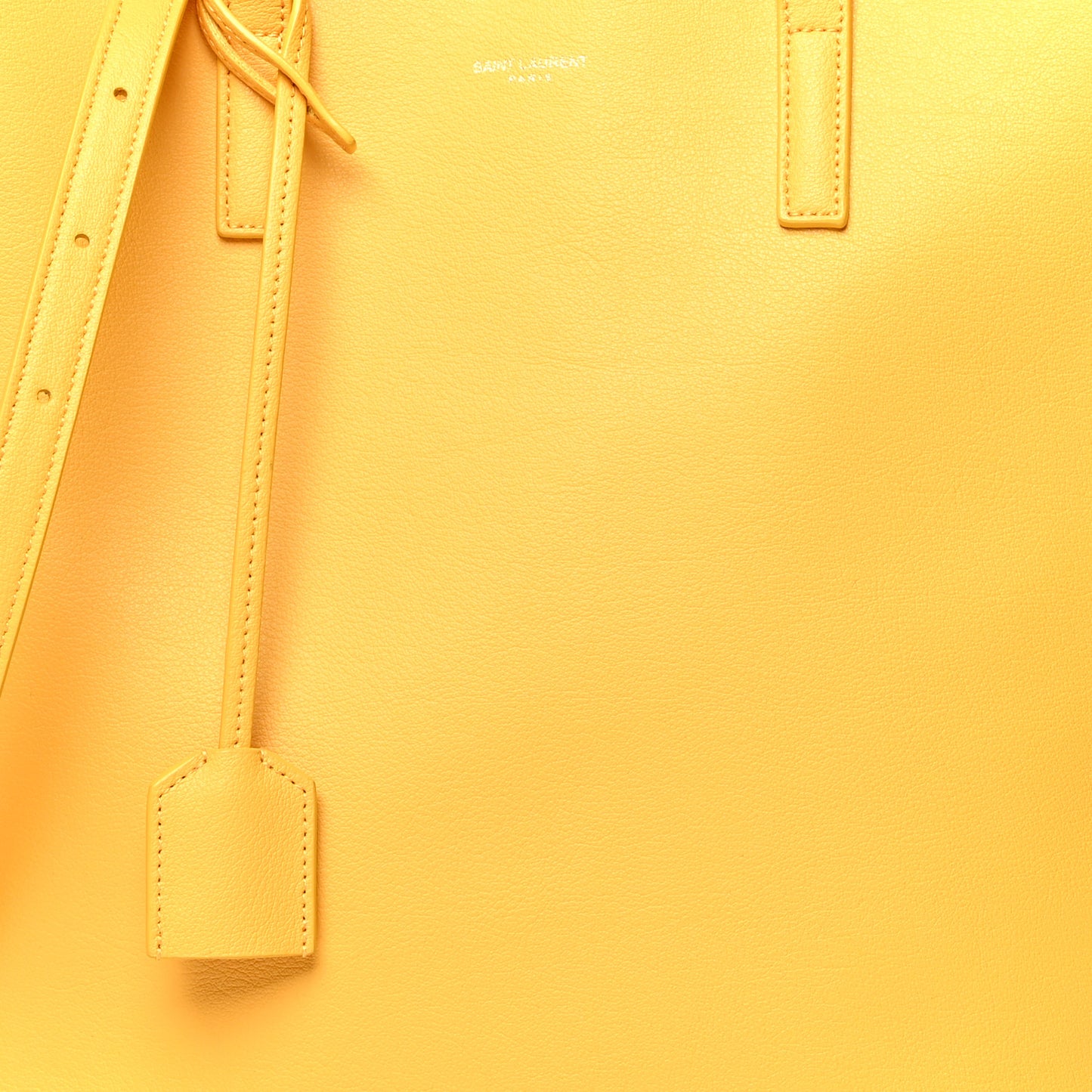 Calfskin Toy Shopping Tote Yellow