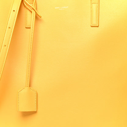 Saint Laurent Calfskin Toy Shopping Tote Yellow 7 of 10