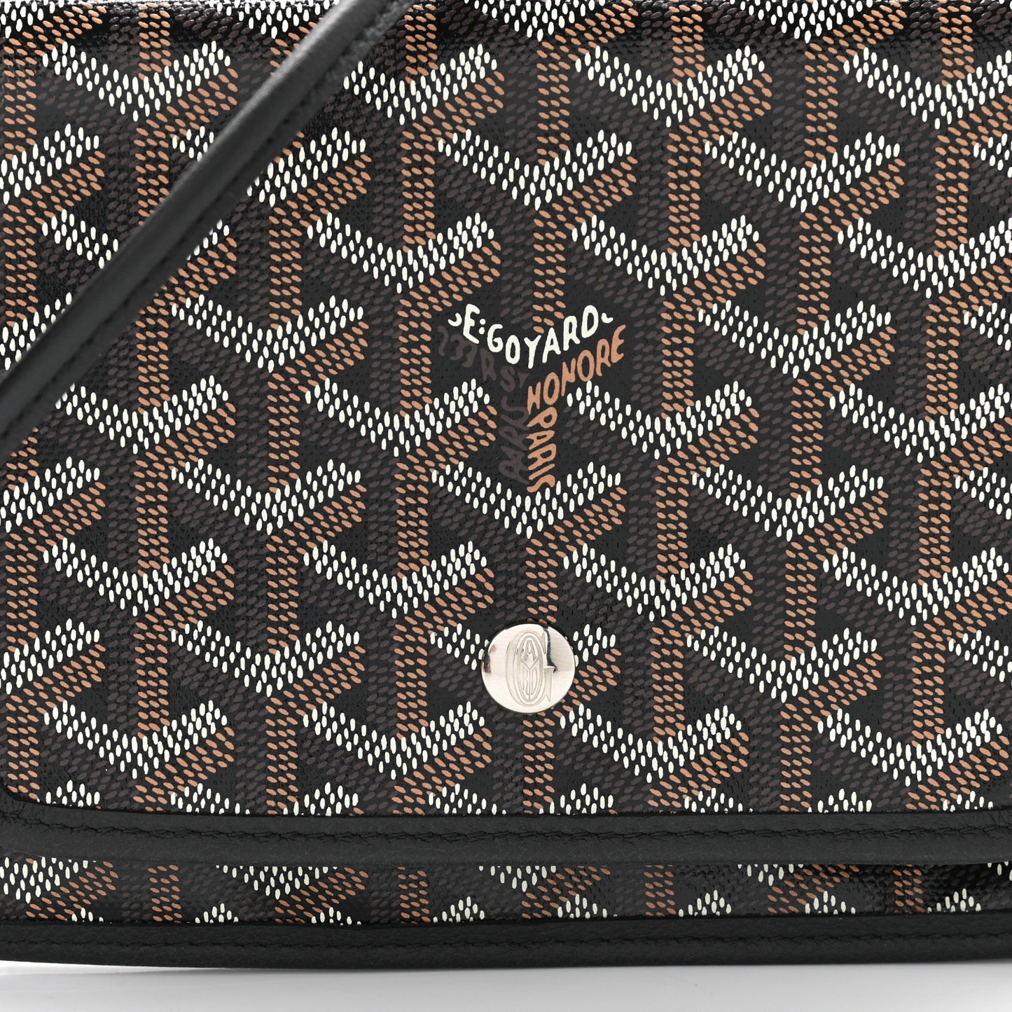 Goyardine Plumet Wallet Clutch Black