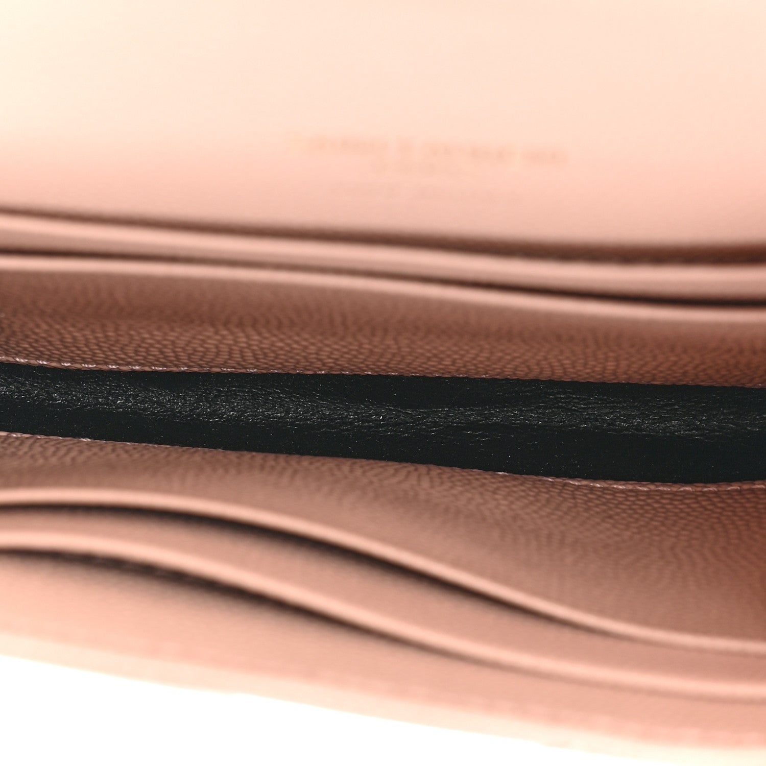 Saint Laurent Grain De Poudre Matelasse Chevron Small Monogram Envelope Wallet Pink 5 of 10