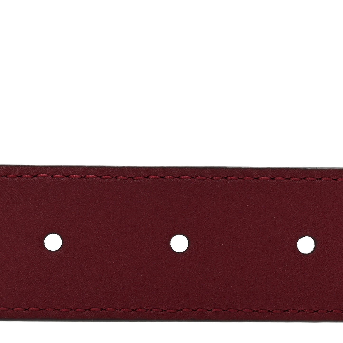 Plutone Calfskin Interlocking G 30mm Belt 100 40 Rosso Ancora