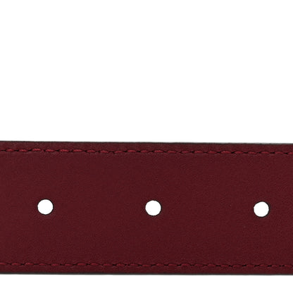 Gucci Plutone Calfskin Interlocking G 30mm Belt 100 40 Rosso Ancora 4 of 7