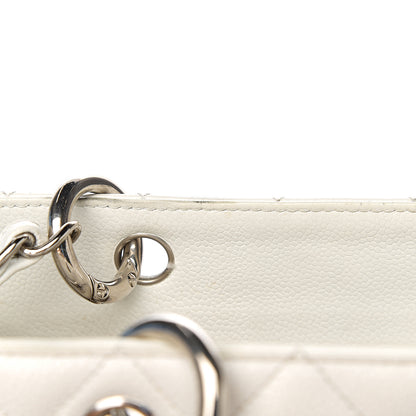 Chanel Caviar Quilted Grand Shopping Tote GST White 10 of 23