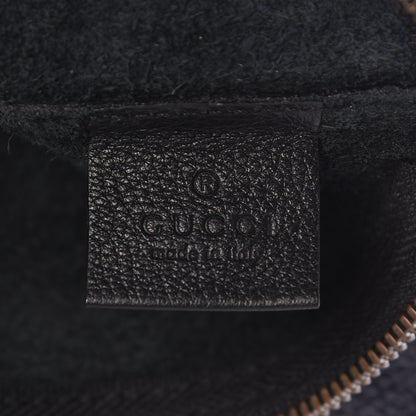 Gucci Pebbled Calfskin Large Logo Portfolio Clutch Black 8 of 9