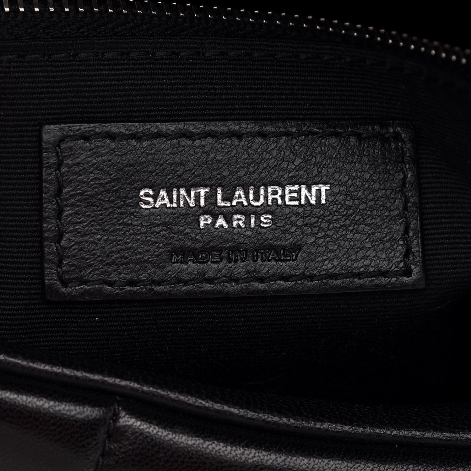 Saint Laurent Lambskin Quilted Small Loulou Puffer Monogram Chain Satchel Black 6 of 9