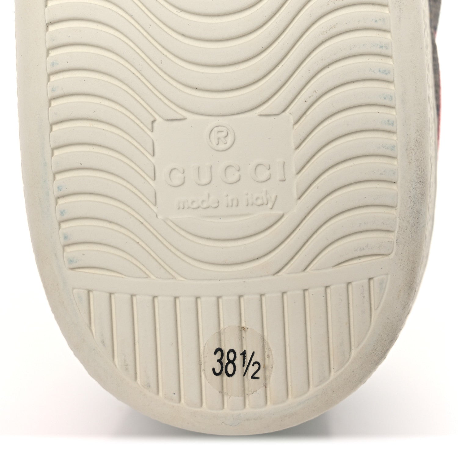 Gucci GG Supreme Monogram Strawberry Web Womens Ace Sneakers 38.5 Beige Multicolor Red Green 8 of 13