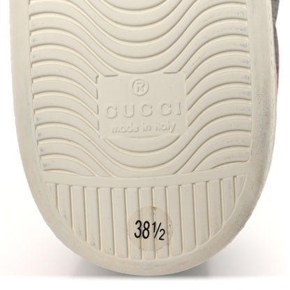 Gucci GG Supreme Monogram Strawberry Web Womens Ace Sneakers 38.5 Beige Multicolor Red Green 8 of 13