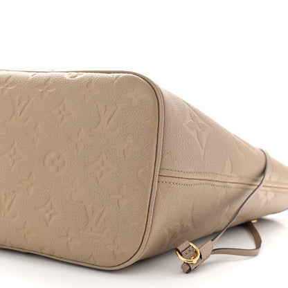 Louis Vuitton Empreinte Monogram Giant Neverfull MM Tourterelle 10 of 11