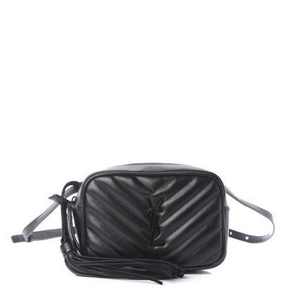 Saint Laurent Calfskin Matelasse Monogram Lou Belt Bag Black 1 of 10