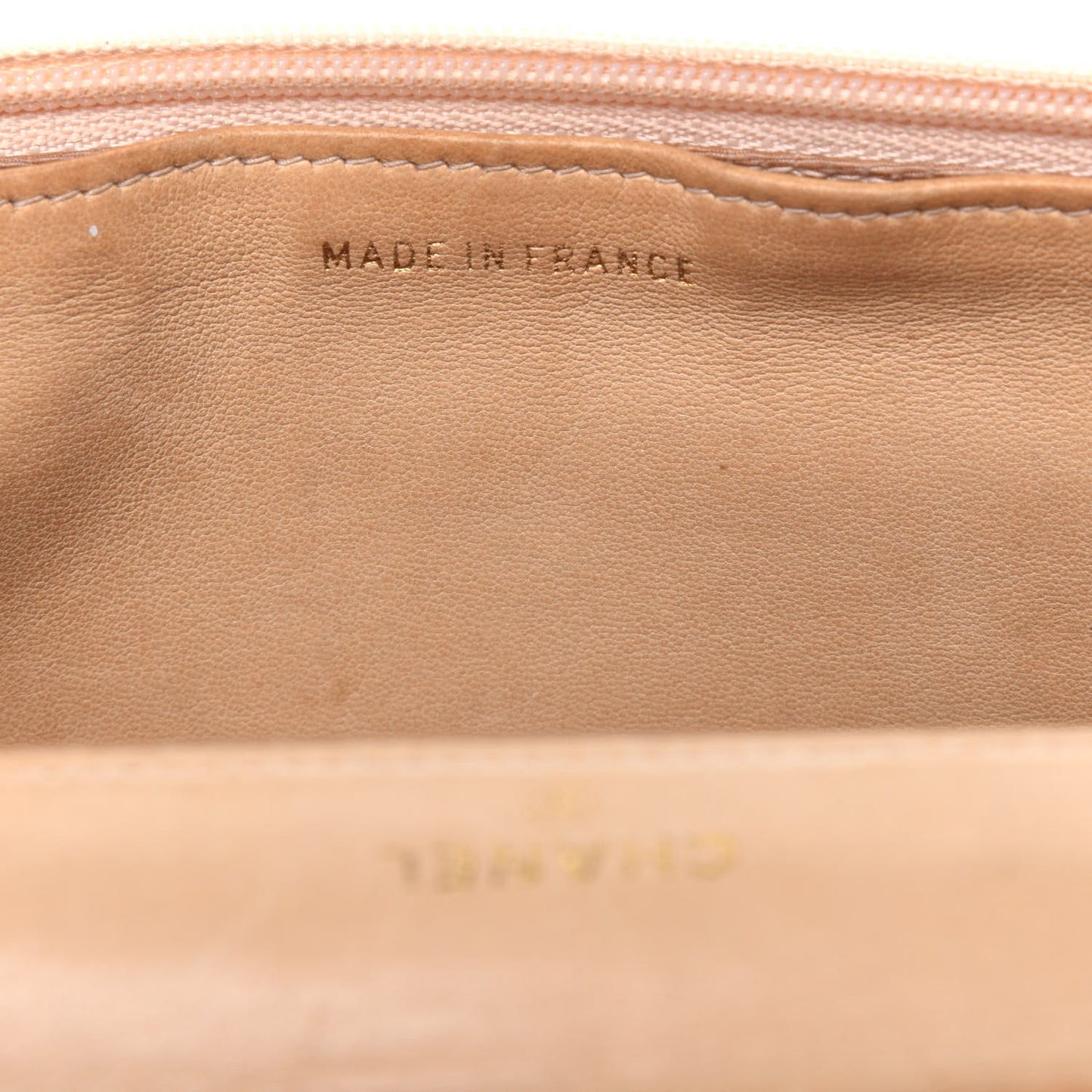 Caviar Timeless CC Wallet on Chain WOC Beige