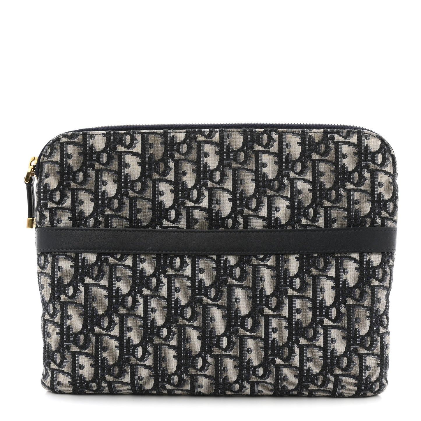 Oblique Pouch Clutch Blue Blue