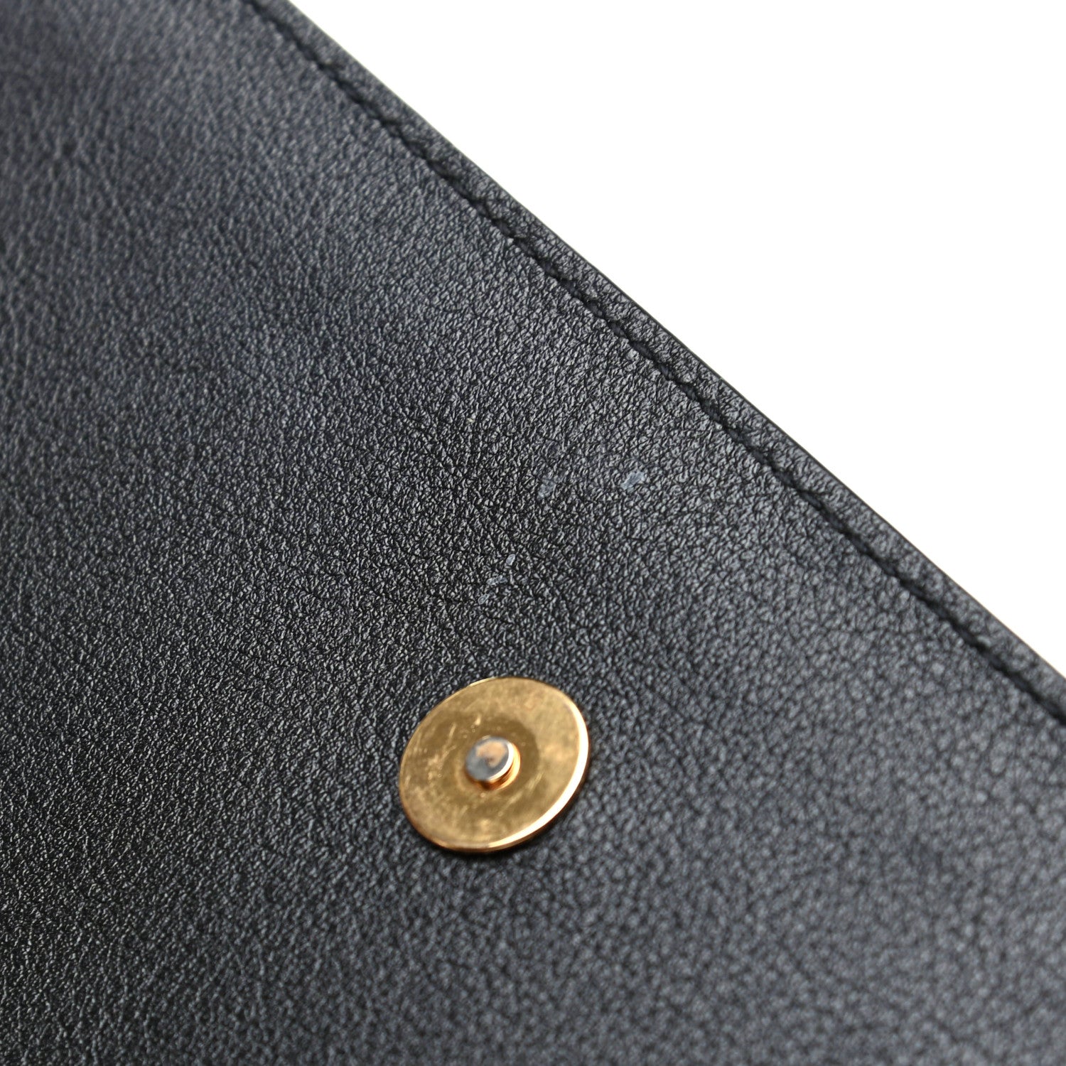Saint Laurent Calfskin Monogram Large Belle De Jour Clutch Black 7 of 7