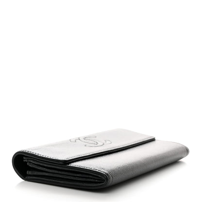 Chanel Caviar Timeless CC Large Gusset Flap Wallet Black 4 of 8
