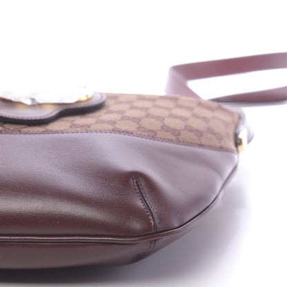 Gucci GG Monogram Calfskin Medium Arli Shoulder Bag Sahara Rubino Chardonnay 10 of 10