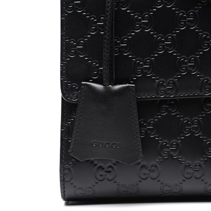 Gucci Guccissima Medium Padlock Shoulder Bag Black 10 of 11