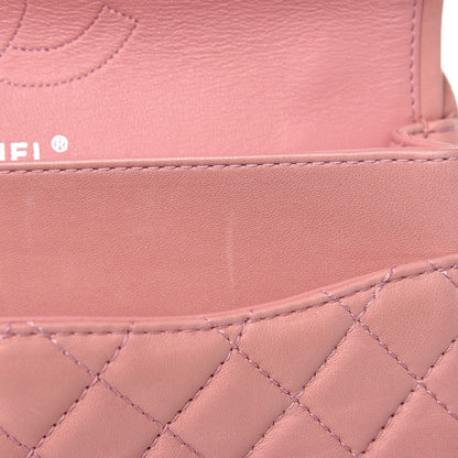 Chanel Lambskin Quilted Medium Double Flap Pink 11 of 14