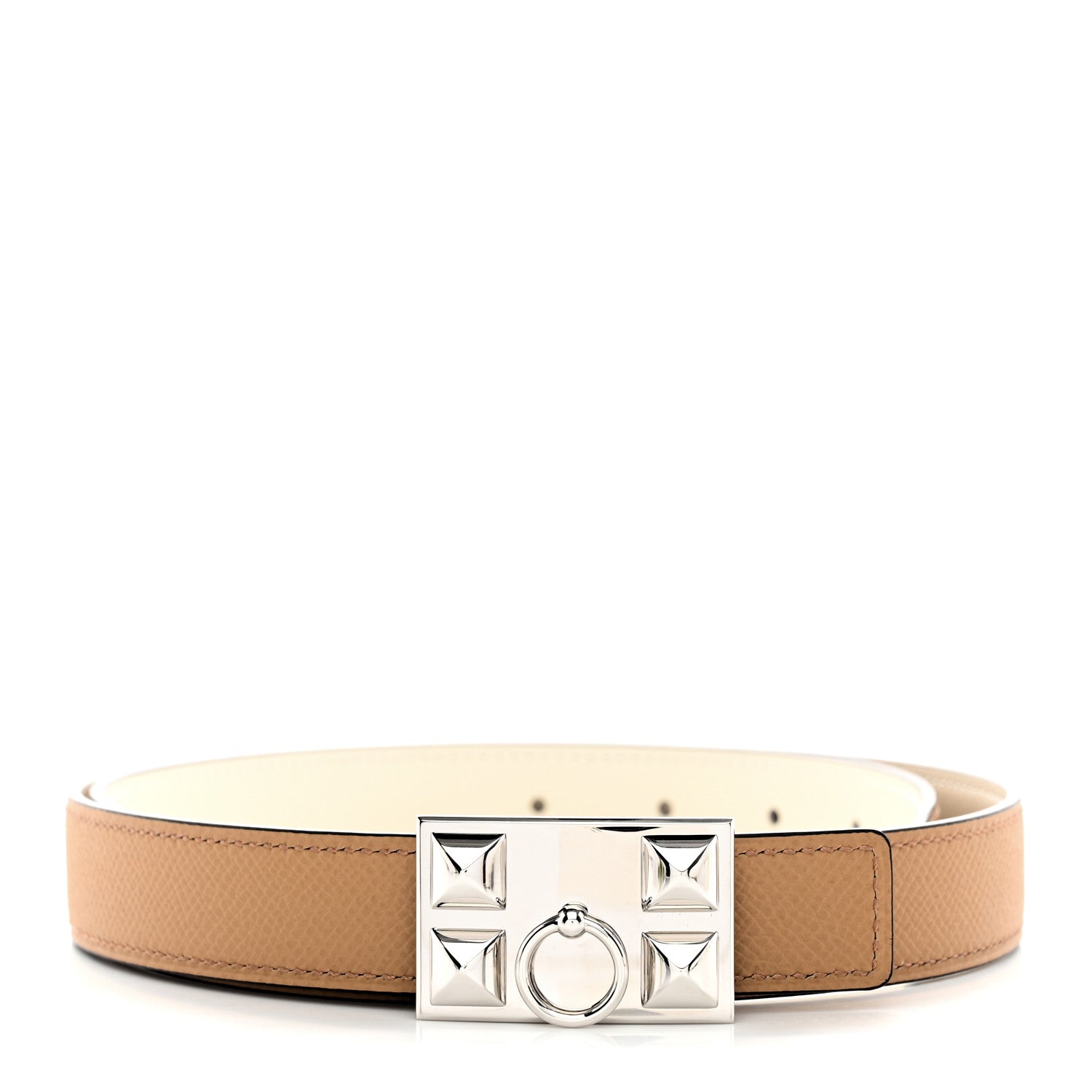 Hermes Epsom Swift 24mm Collier De Chien CDC Belt 80 32 Nata Gold 1 of 6