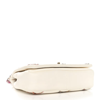Chanel Lambskin Small Entwined Chain Flap White Multicolor 4 of 10