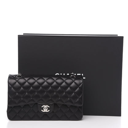 Chanel Lambskin Quilted Medium Double Flap Black 12 of 12