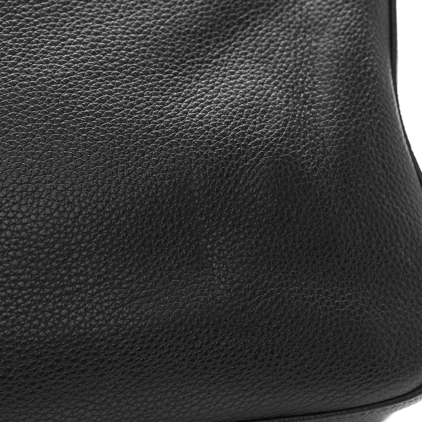 Vitello Daino Shoulder Bag Black