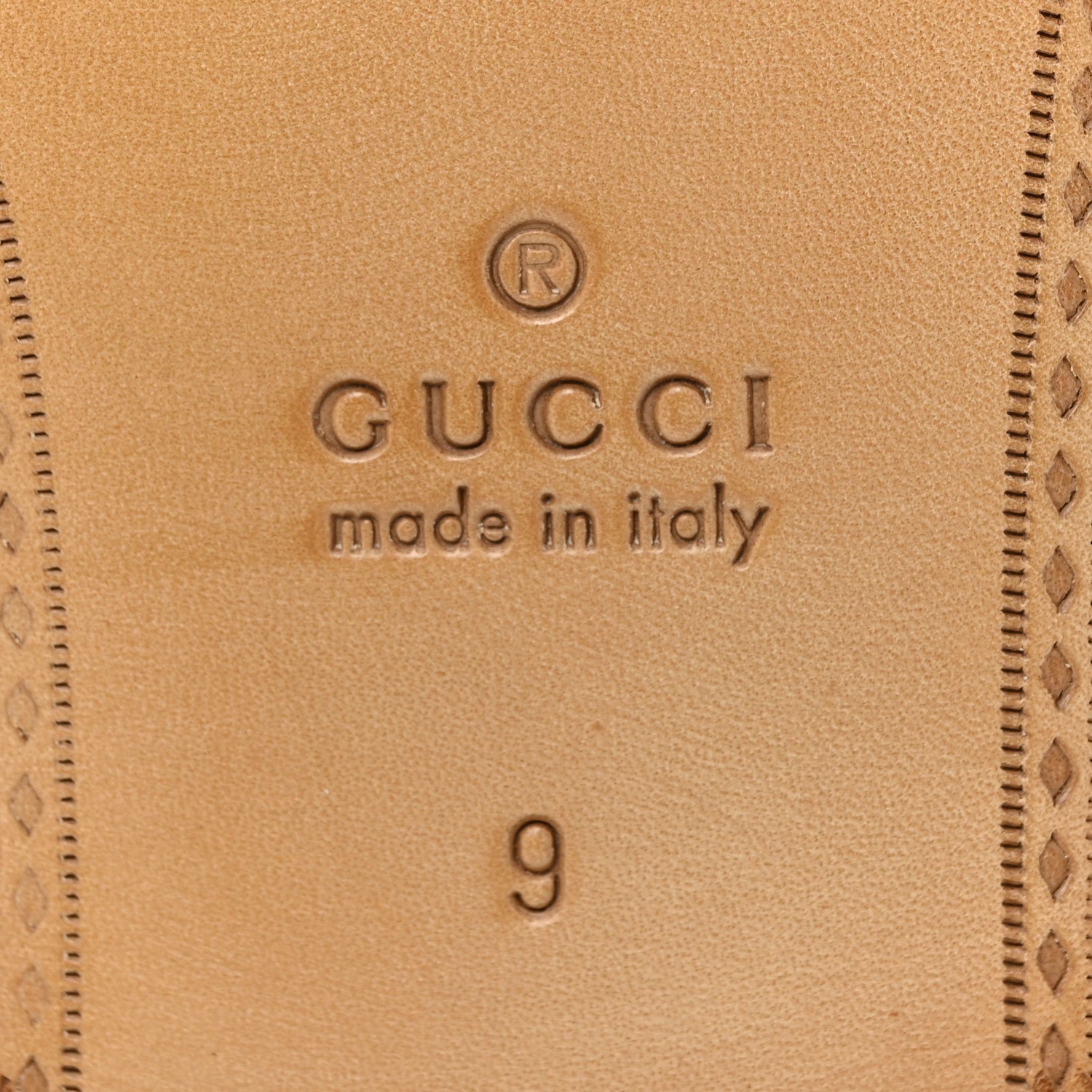 Gucci Goatskin Mens Horsebit Slippers 9 Light Brown 9 of 14