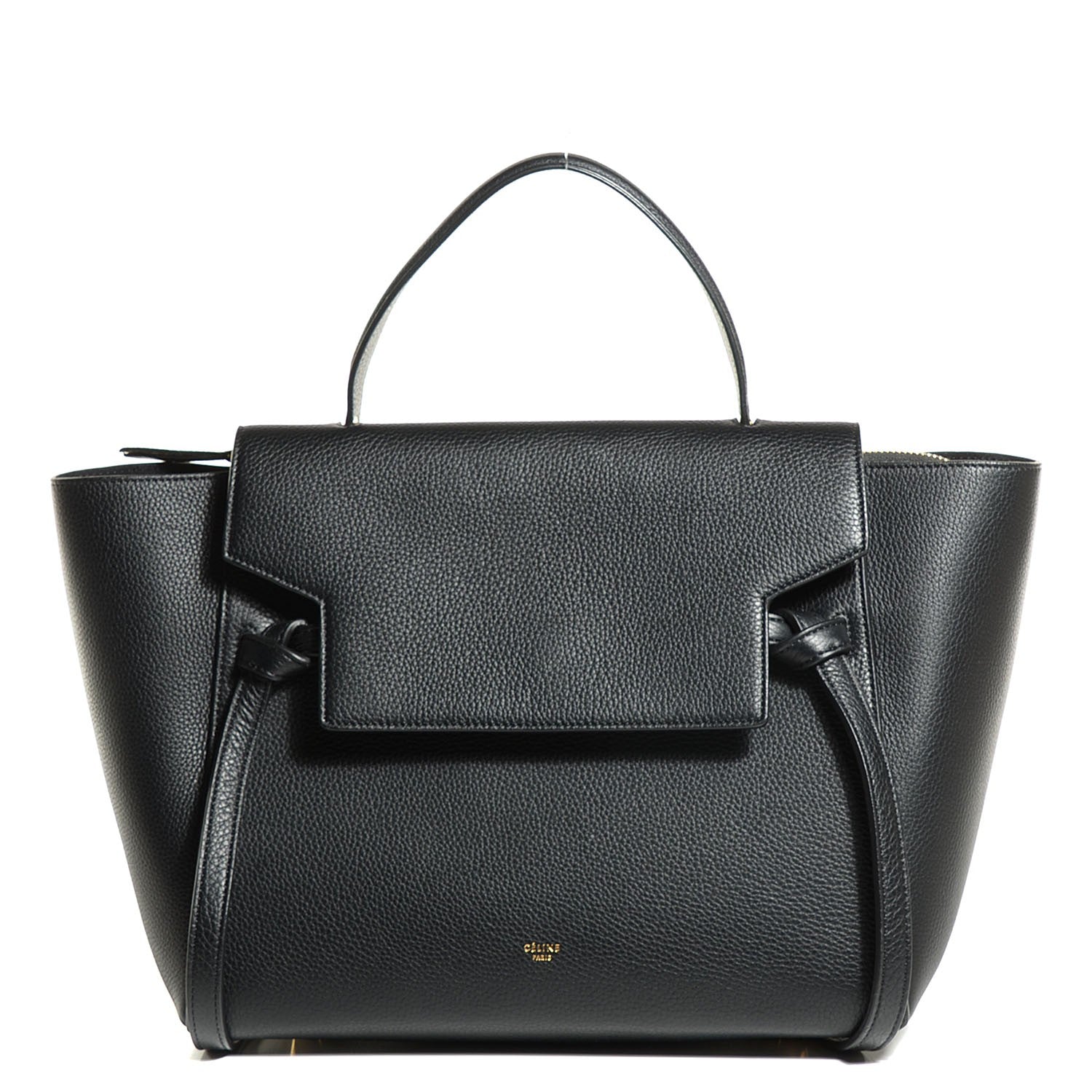 Celine Drummed Calfskin Small Belt Bag Black 1 of 9