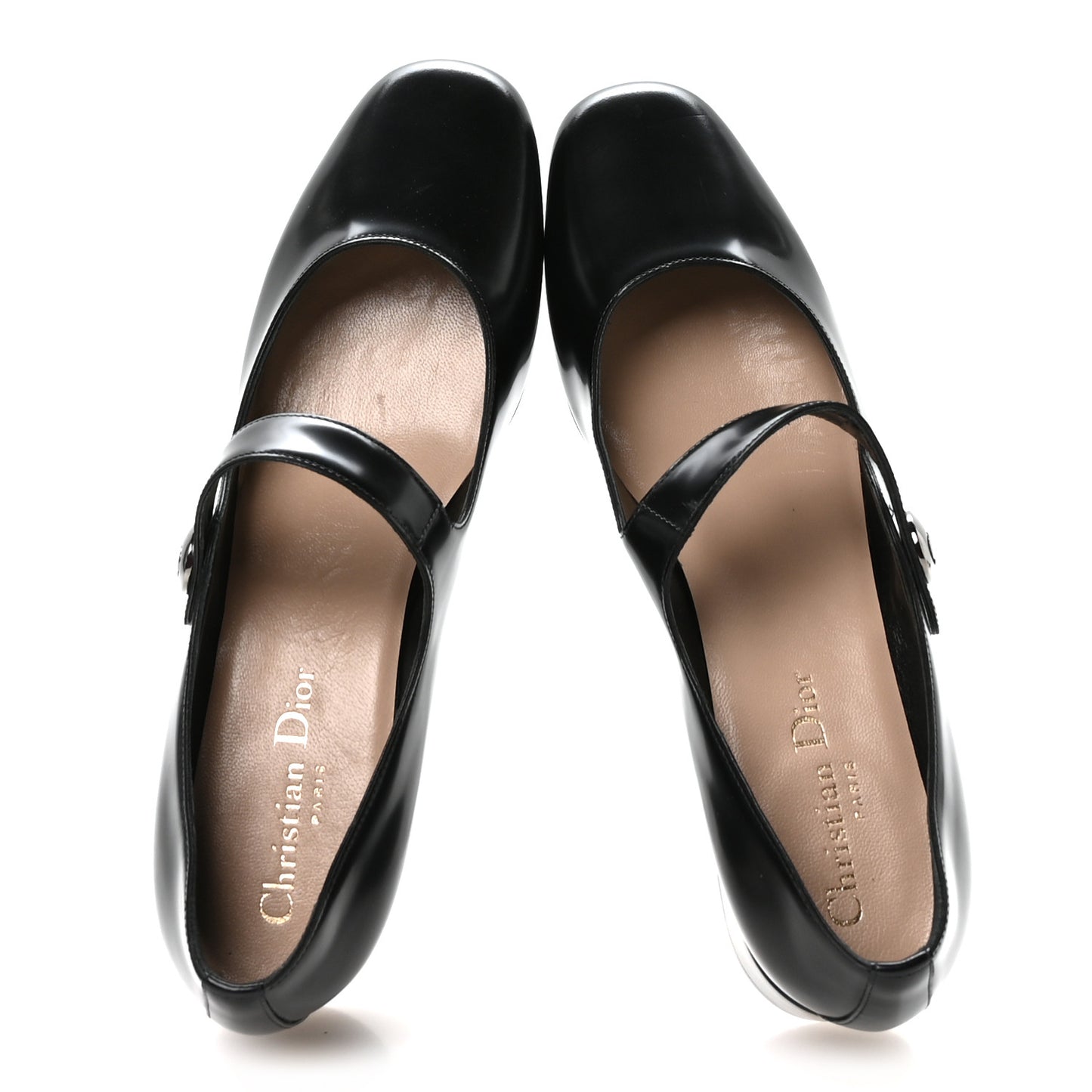 Brushed Calfskin Uniform 30mm Pumps 38 Black