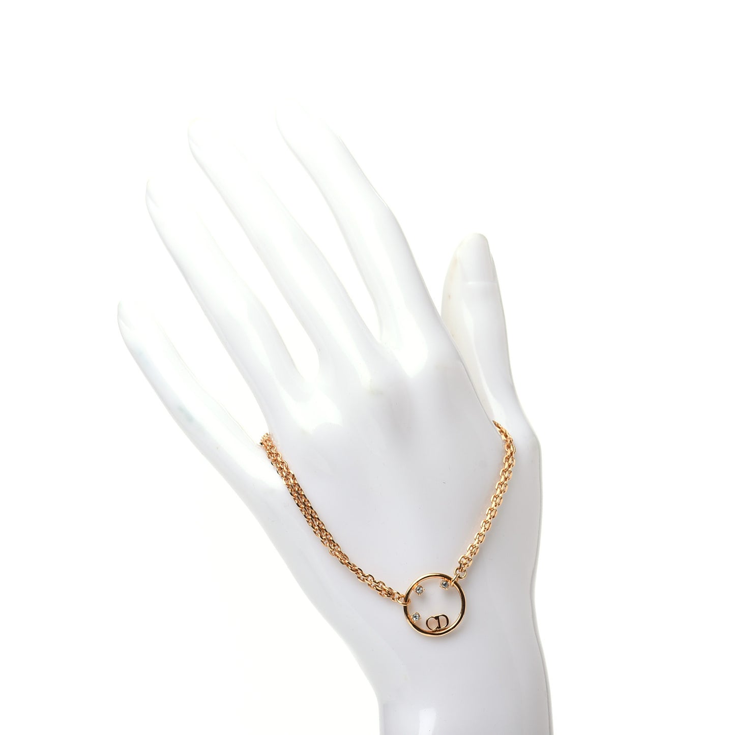 Metal Crystal Bracelet Gold