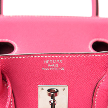 Hermes Epsom Candy Birkin 35 Rose Tyrien Rubis 10 of 12