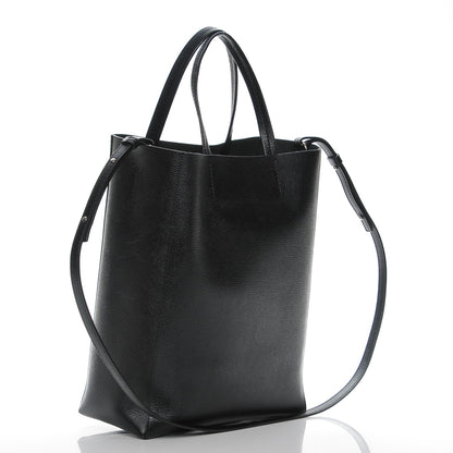 Celine Grained Calfskin Small Vertical Cabas Black 3 of 7