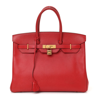 Hermes Epsom Birkin 35 Rouge Casaque 2 of 29