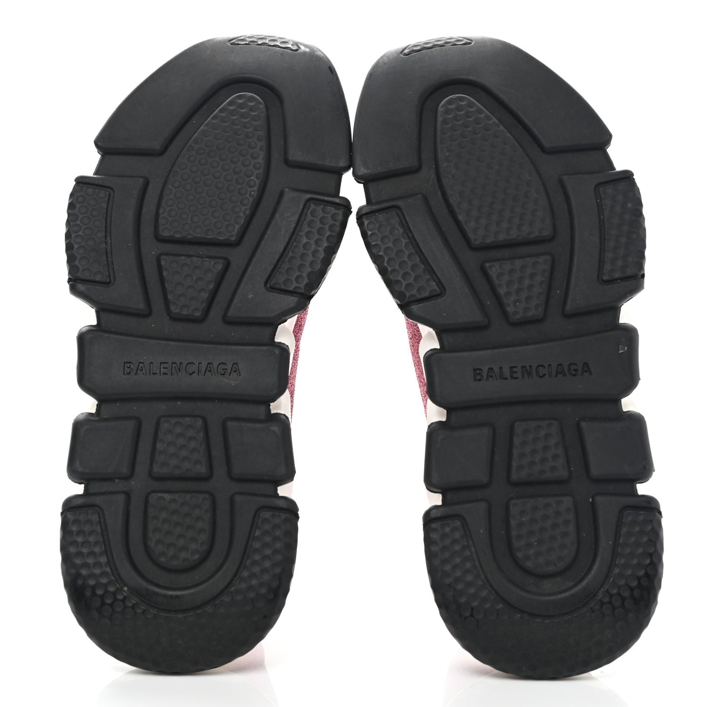 Laminated Knit Bi-Color Sole Womens Speed Sneakers 37 Pink White Black